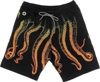Octopus Gradient Sweatshorts Zwart Lichtgewicht Tracksuit Shorts - Heren - Korte Broeken - Zwart - XL - Katoen - Korte Broeken