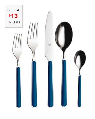 Mepra 5Pc Flatware Set With $13 Credit