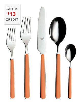 Mepra 5Pc Flatware Set With $13 Credit