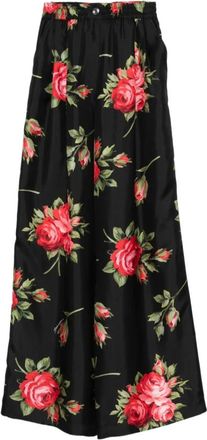 Dolce & Gabbana Dames, Broeken, Veelkleurig, Maat: S Zijde