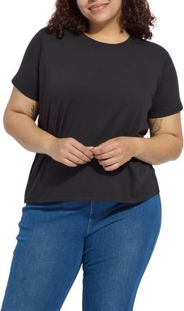 Lyss&eacute; Perfect Box Cut T-Shirt in Black at Nordstrom, Size 2 X