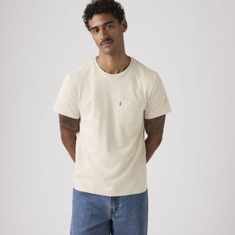 Levi's Classic Pocket Tee - Mens - 2XL - Yellow / Pumice Stone