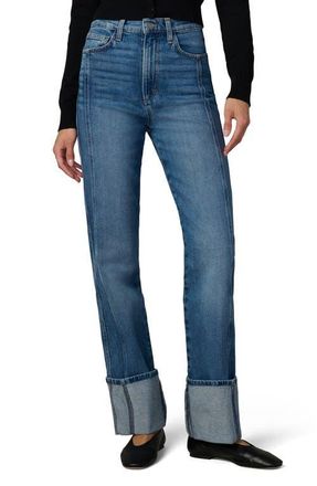 Joe's The Margot Cuffed High Waist Straight Leg Jeans in Tome at Nordstrom, Size 30