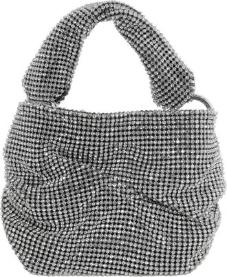 Jimmy Choo London Bonny Silver Crystal-Embellished Mini Bag