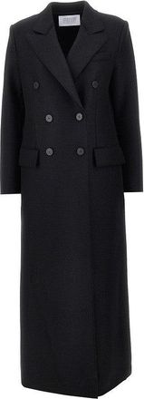 Harris Wharf London Pressed wool long double-breasted coat Woman 44