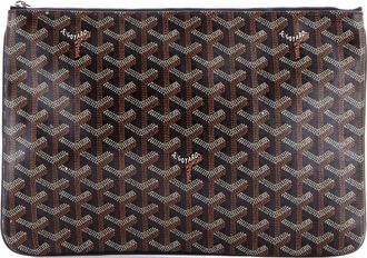 Goyard Senat Zip Pouch Coated Canvas MM