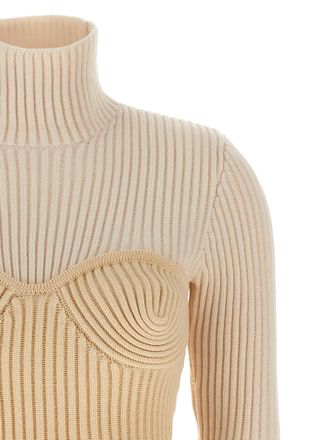 Jean Paul Gaultier Merino Wool Womens Cardigan