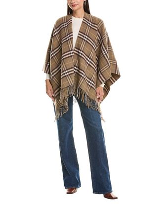 Burberry Wool & Cashmere-Blend Cape