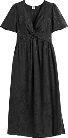 La Redoute Collections Lange jurk met gekruist effect, in jacquard