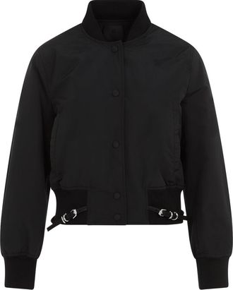 Givenchy Black Long Sleeve With Attached Belt Blouson-Donna