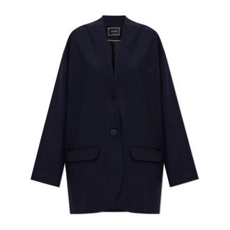 Fabiana Filippi Blazers, female, Blue, Size: 2XS Waist-Cinched Blazer