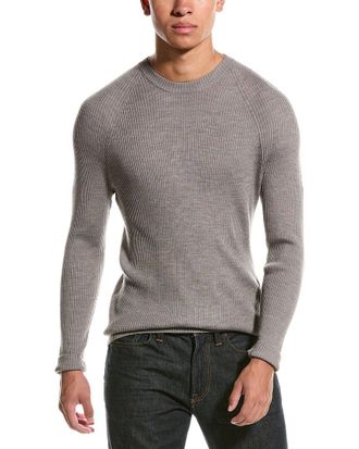 Raffi Raglan Wool-Blend Crewneck Sweater