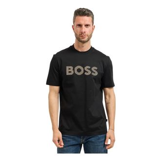 HUGO BOSS Tops, Heren, Zwart, S, Katoen, Thompson T-shirt