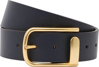 Reiss Leather Half-Keeper Belt