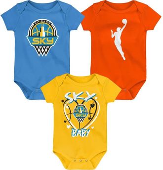 Outerstuff Infant Outerstuff Chicago Sky Slide Home 3-Piece Creeper Set in Light Blue at Nordstrom, Size 24M