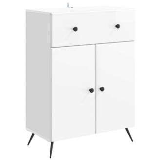 vidaXL Aparador Brillante 66 X 34,5 X 90 Cm Madera De Ingenier&iacute;a Vidaxl