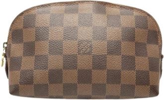 Louis Vuitton Pre-owned Damier Canvas Pouch - Dames - Vintage Accessoires - Bruin - ONE Size - Vintage
