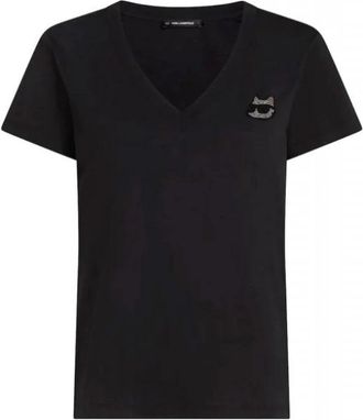 Karl Lagerfeld Tops > T-shirts - Heren - T-shirts - Zwart - S - Tops