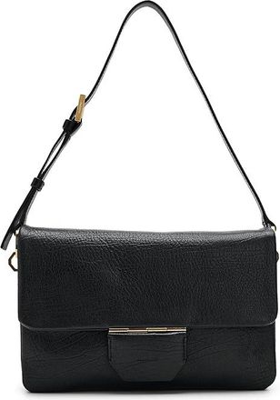AllSaints Ondine Grain Shoulder Womens Handbags Black, Leather