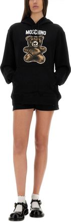 Moschino Cotton Hoodie - Black