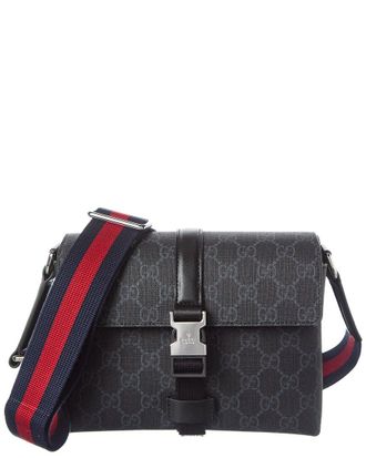 Gucci Gg Supreme Canvas & Leather Mini Bag