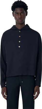 Kiko Kostadinov Kiko Kostadinov, Hoodies & sweatvesten, Heren, Zwart, M, Polyester, Slatina Hooded Sweatshirt