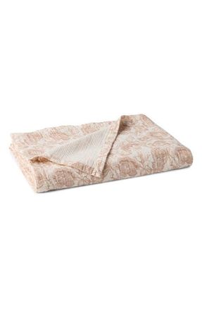 Coyuchi Balboa Organic Matelass&eacute; Print Throw in Undyed W/Antique Rose at Nordstrom
