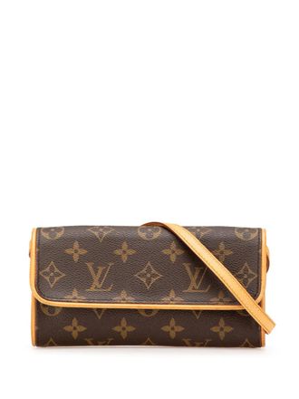 Louis Vuitton 2000 Monogram Pochette Twin PM crossbody bag - Brown
