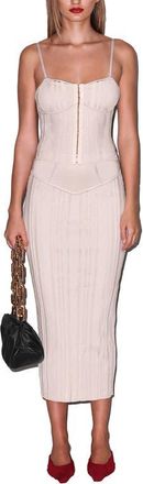 Fleur du Mal Rib Maxi Skirt in Tahini at Nordstrom, Size X-Small
