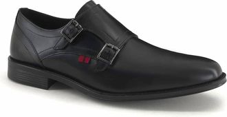 Andrea Mens Roller Buckle Leather Oxford Shoes In Black
