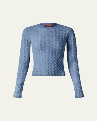 Altuzarra Milla Cashmere Cable-Knit Sweater