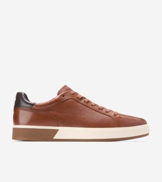 Cole Haan Mens GrandPr&oslash; Angleace Lace To Toe Sneakers - Brown Size 7.5