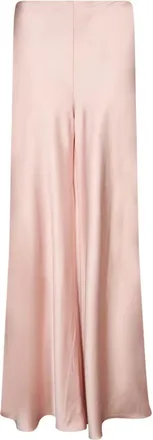 Norma Kamali Broeken, Dames, Roze, S, Polyester, Wide Leg Jean