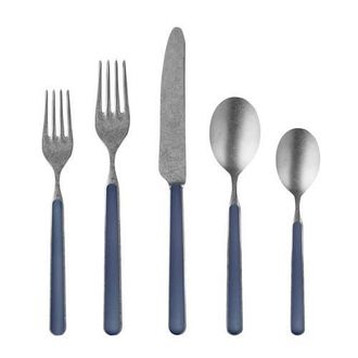 Mepra Fantasia Pewter Flatware Set - 5 Pieces in Cobalt at Nordstrom