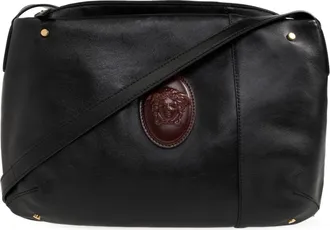 Versace Shoulder Bags, male, Black, Size: ONE SIZE Lou Nappa Shoulder Bag