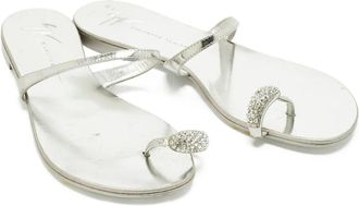 Giuseppe Zanotti Sandali con decorazione - Argento