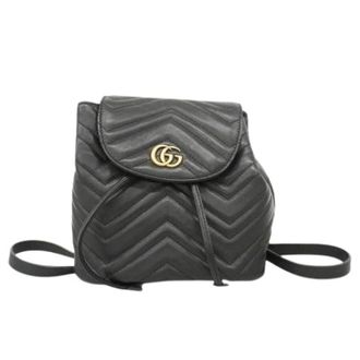 Gucci Pre-owned Backpacks, female, Black, Size: ONE SIZE Pre-owned Vintage Backpack