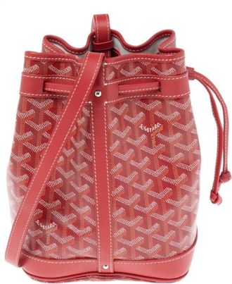 Goyard Red Petit flot bucket bag