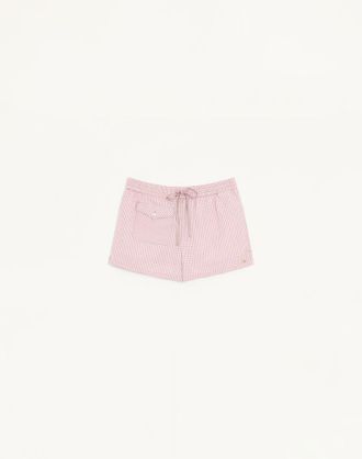 Valentino Shorts Motivo Check Donna ROSA/AVORIO 36