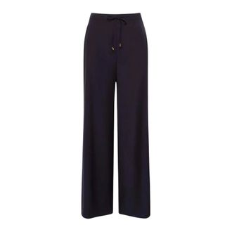 Max Mara Dames, Broeken, Blauw, Maat: S