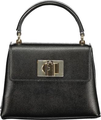 Furla Nero Leather Women Womens Handbag