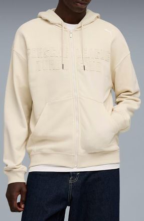 Puma Porsche League Zip Hoodie in Alpine Snow at Nordstrom, Size Xx-Large