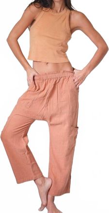 NSF Shailey Paperbag Waist Pant In Sunbaked