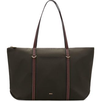 Mango Nylon Shopper Bag in Khaki Green at Nordstrom Rack