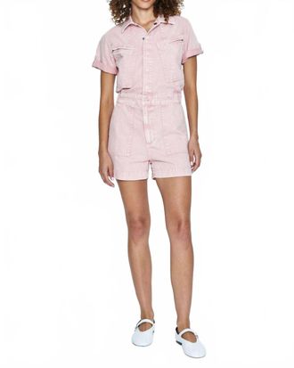 Pistola Denim Campbell Romper In Rose Quartz