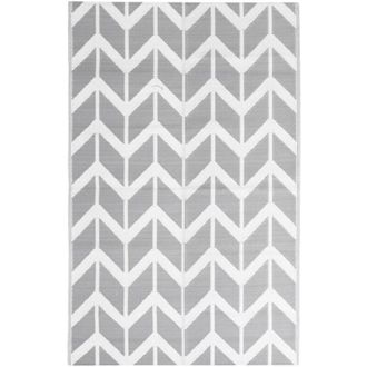 vidaXL Alfombra de exterior arakil gris 190x290 cm pp Vidaxl