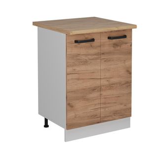 Vicco Mueble Bajo De Cocina R-line, Roble Dorado, 60 Cm Et Roble