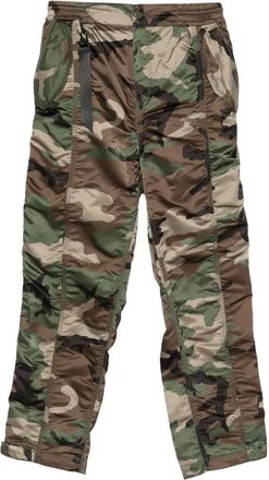 Alpha Industries Broek met camouflageprint en ruches - Groen