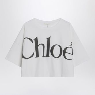 Chlo&eacute; Boxy T-Shirt With Logo Print