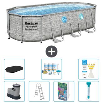 Bestway Piscina Bestway Power Steel Oval - 549x274x122 Cm - 8-piezas S574